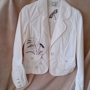 WHBM size 8 dragonfly Jacket 100% cotton